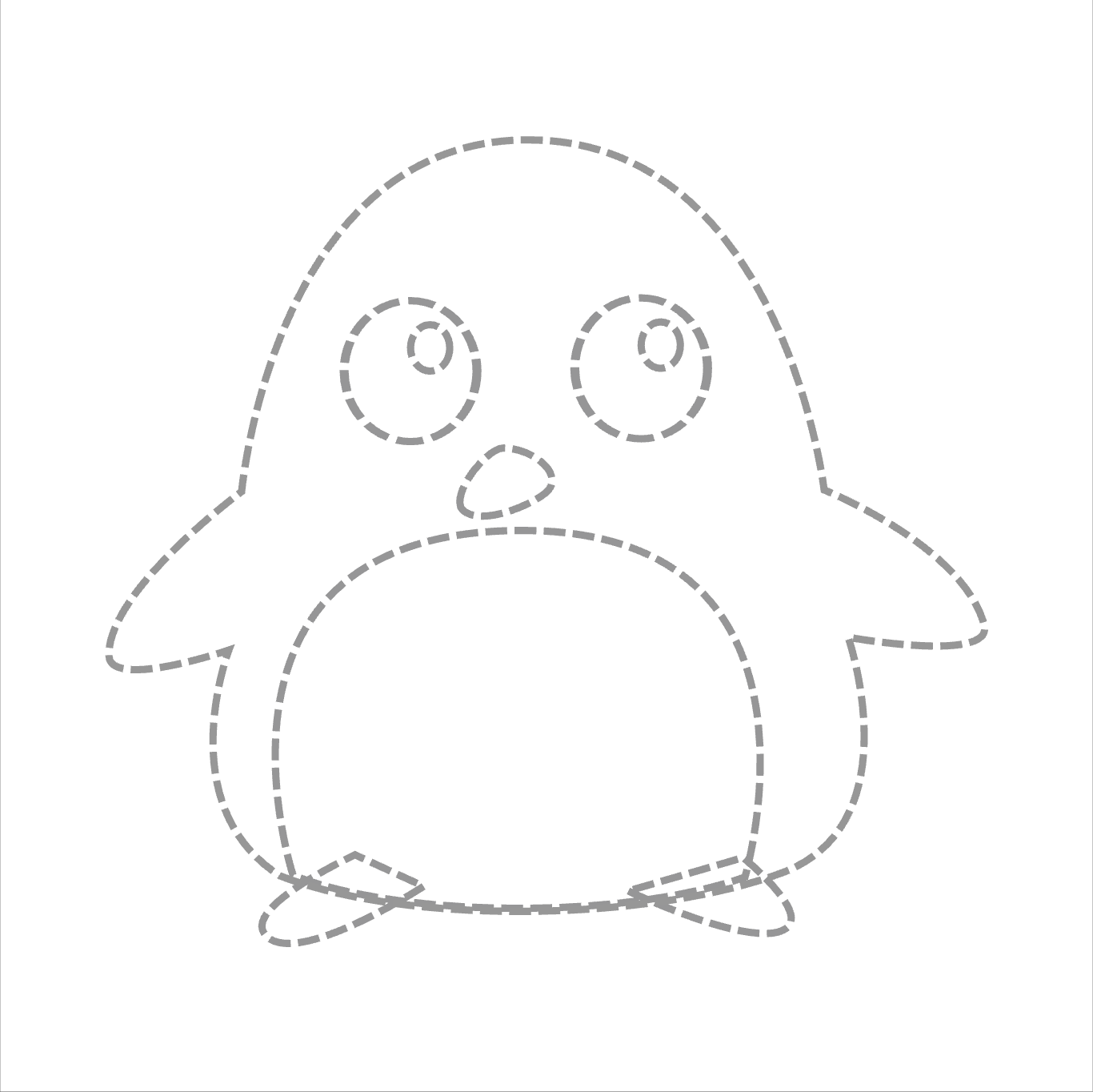 Penguin outline practice