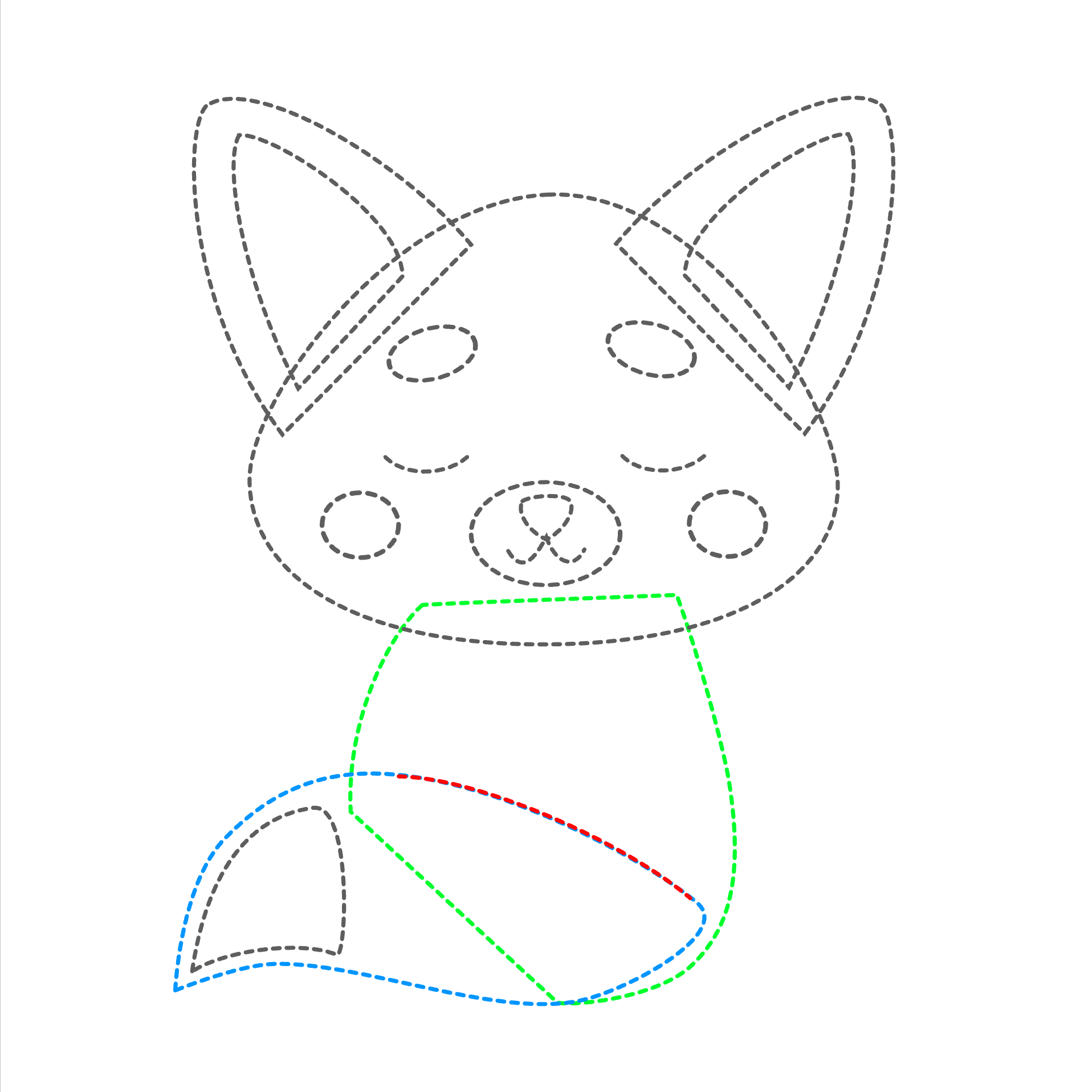 Fox outline practice